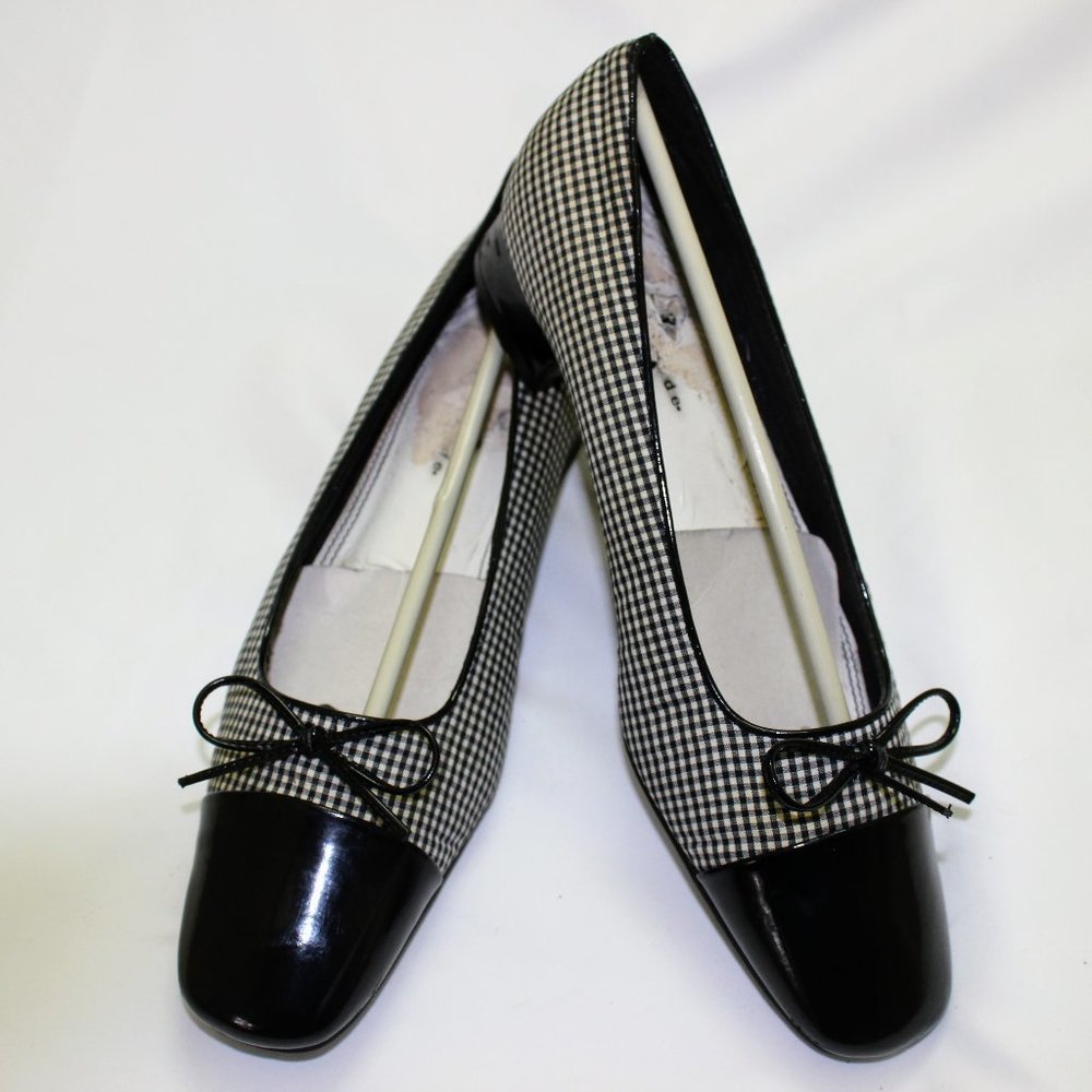 Life Stride Gingham Patterned Ballerina Shoes